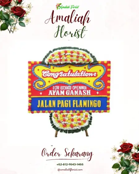 Sewa Papan Bunga Kenali Besar